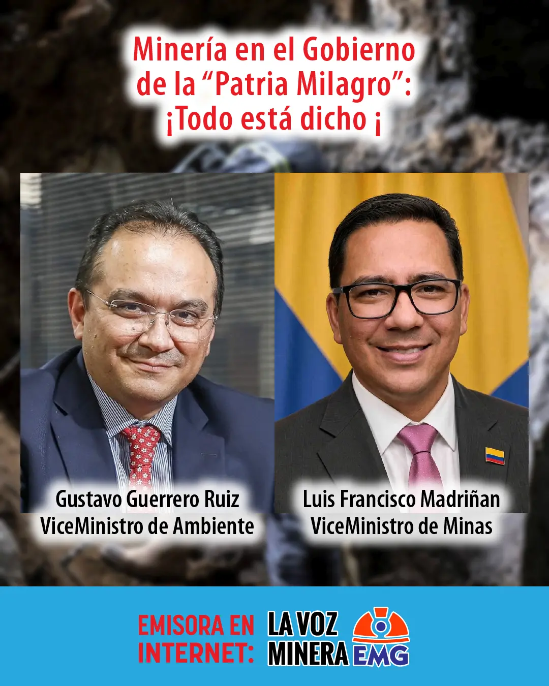 La Voz MInera EMG Viceministros de Ambiente y MInas
