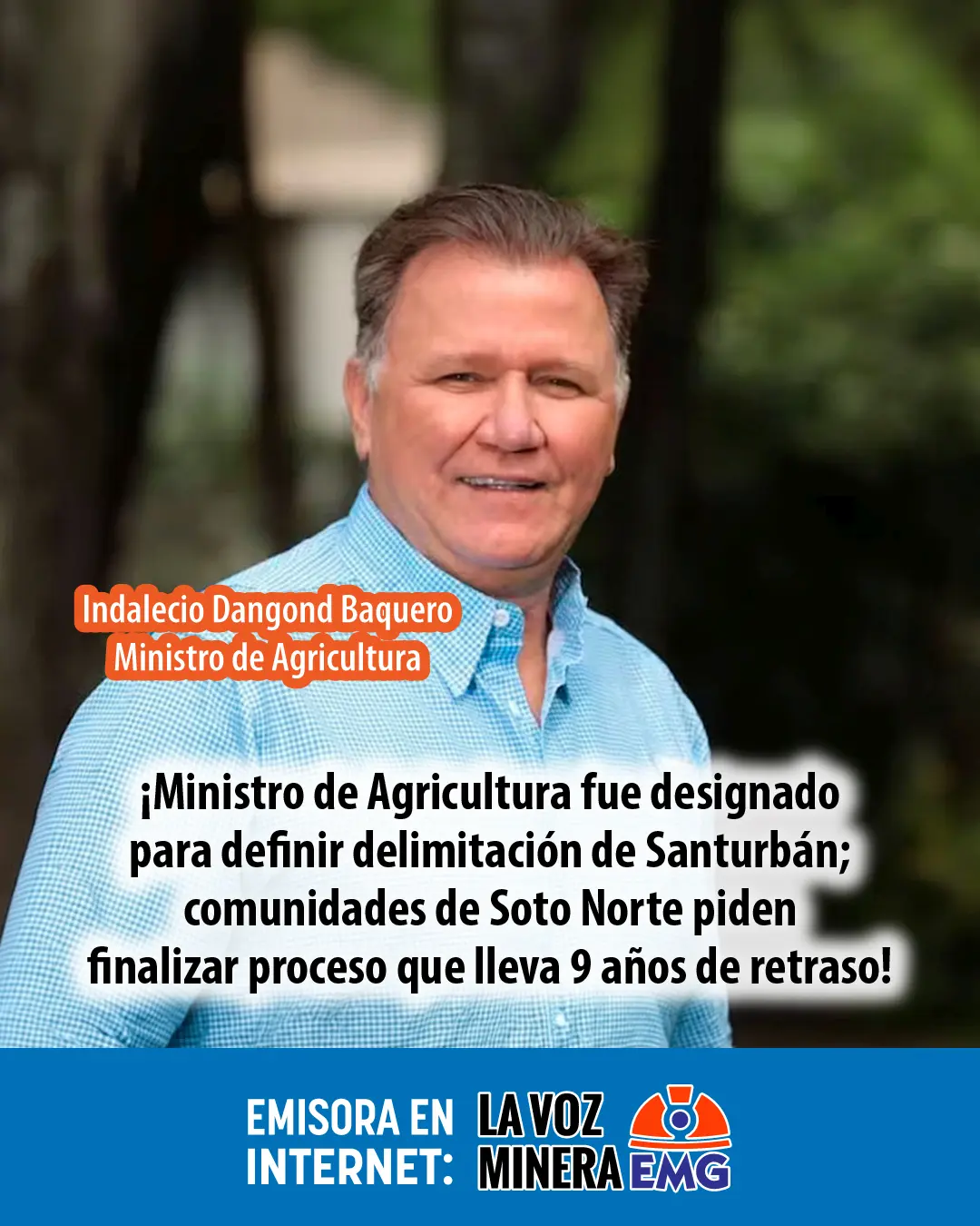 Ministro de Agricultura Indalecio Dangond